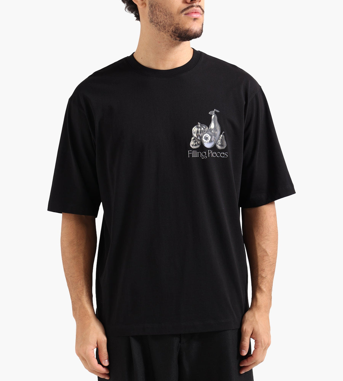 Filling Pieces T-shirt Boxy Chrome Fruit Black