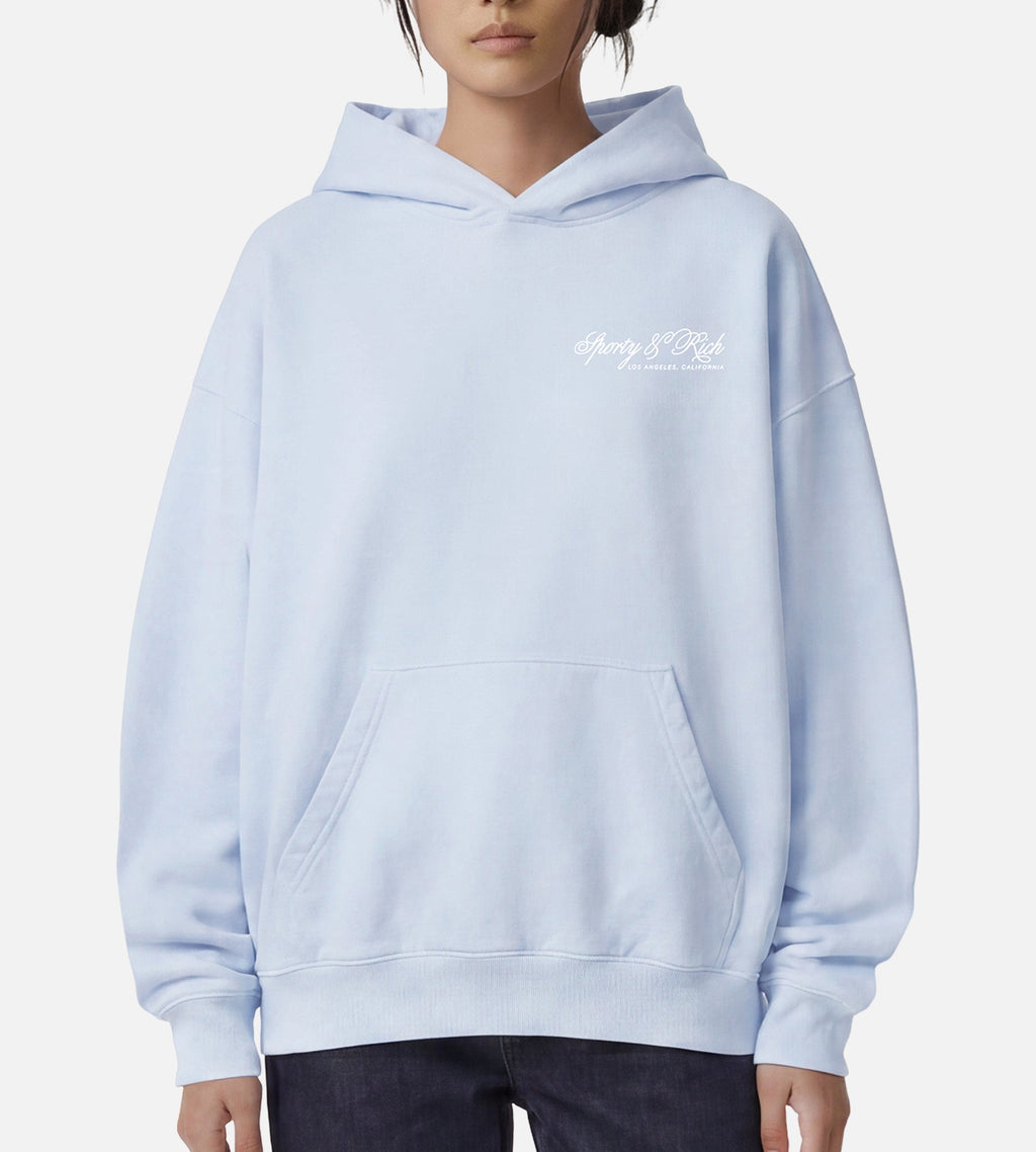 Sporty & Rich International Hoodie Mist