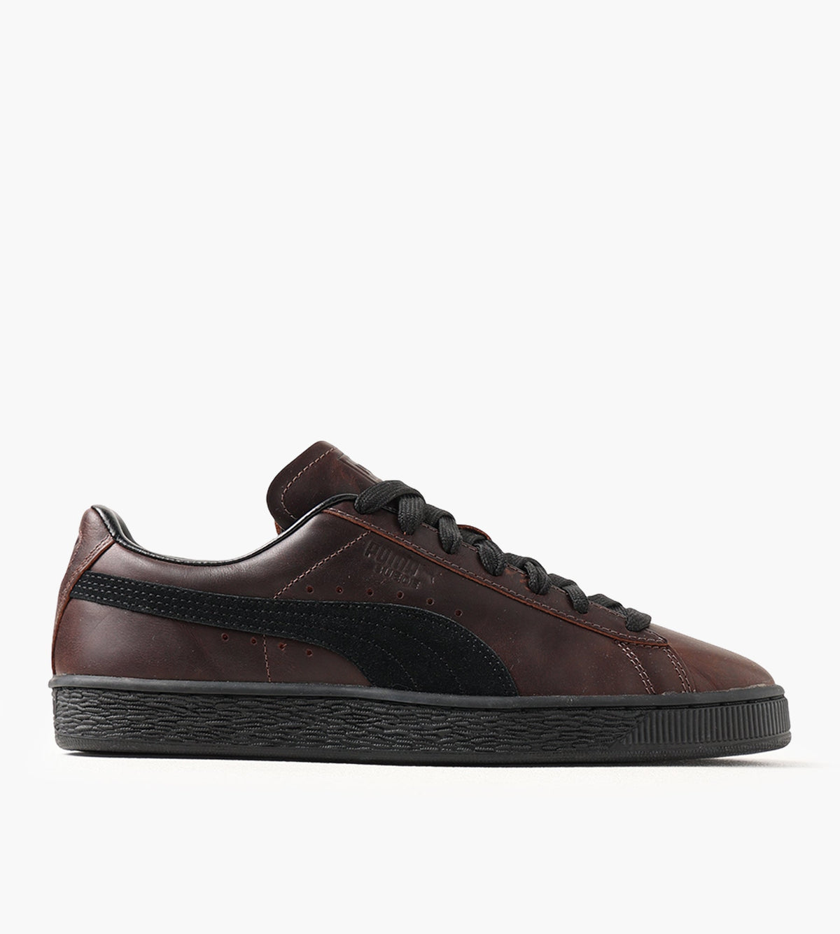 Puma Suede Dressed Leather Brown Puma Black