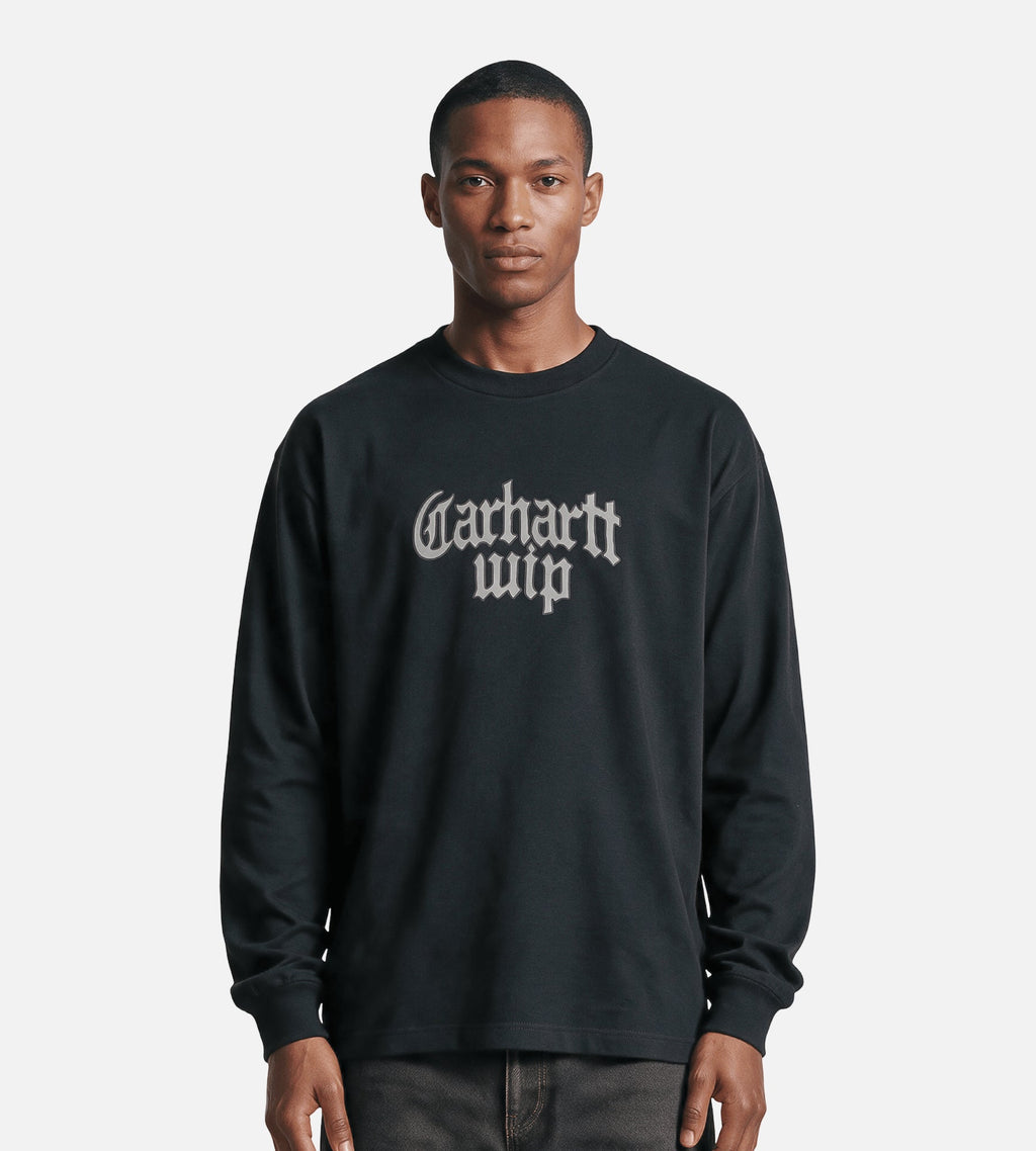Carhartt WIP Blackletter Longsleeve Black