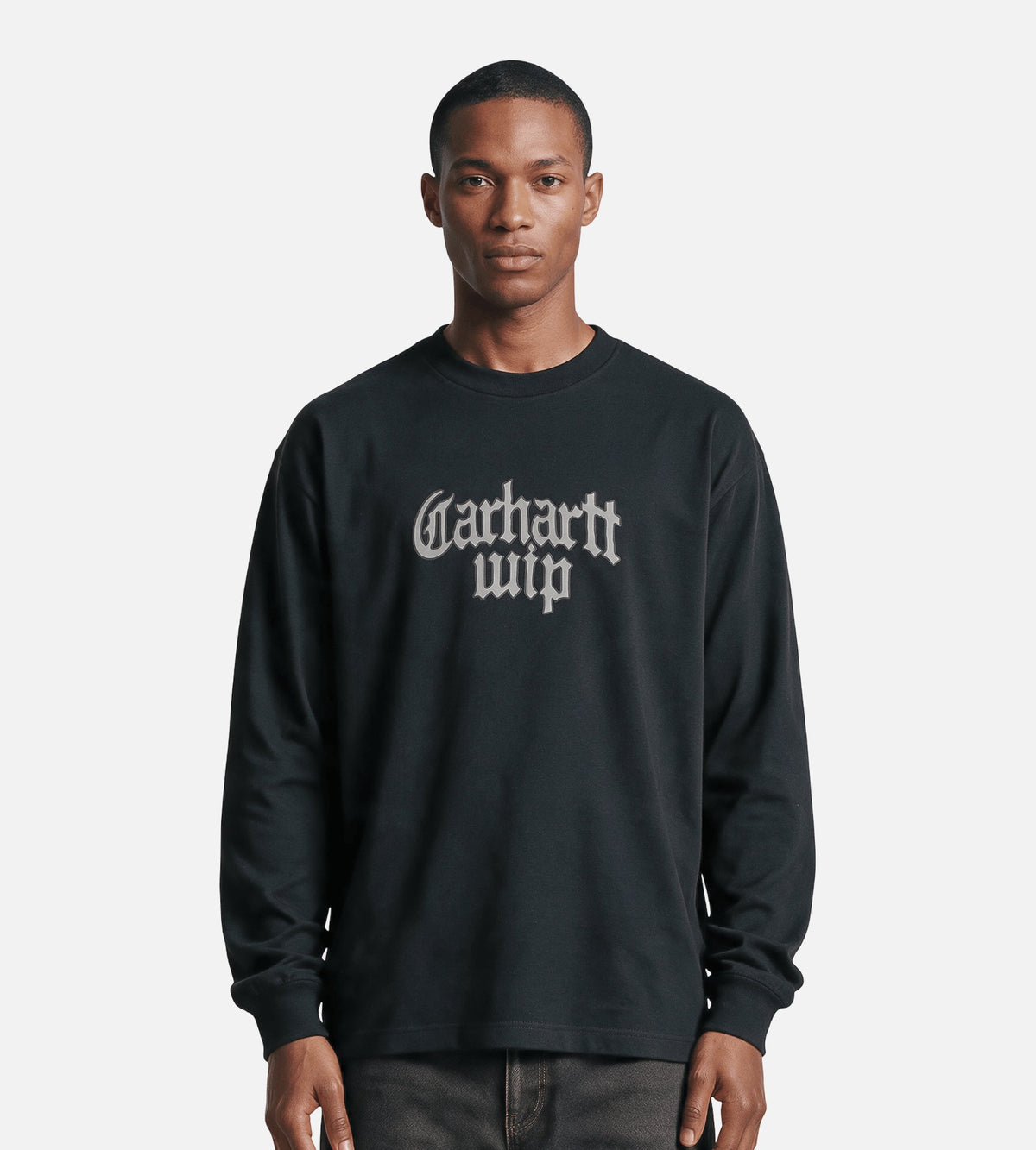 Carhartt WIP Blackletter Longsleeve Black