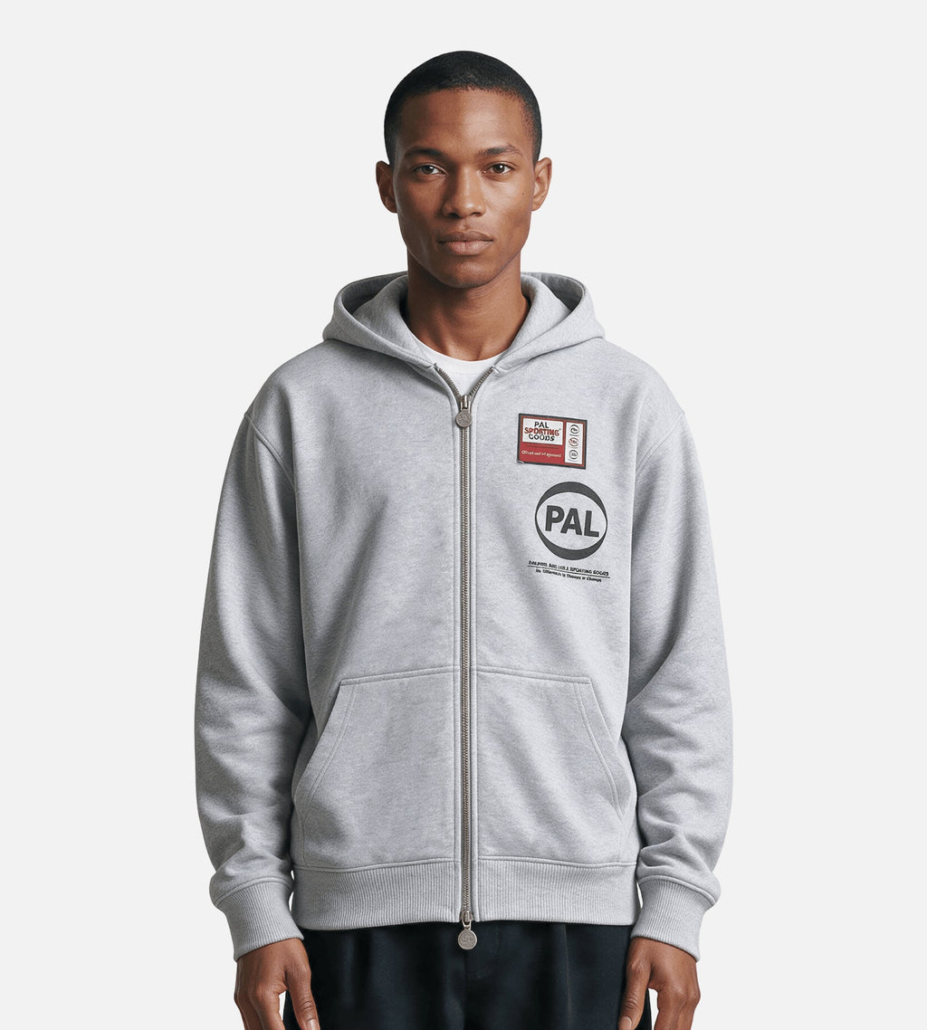 PAL Sporting Goods Ernest Full Zip Light Gray Marl