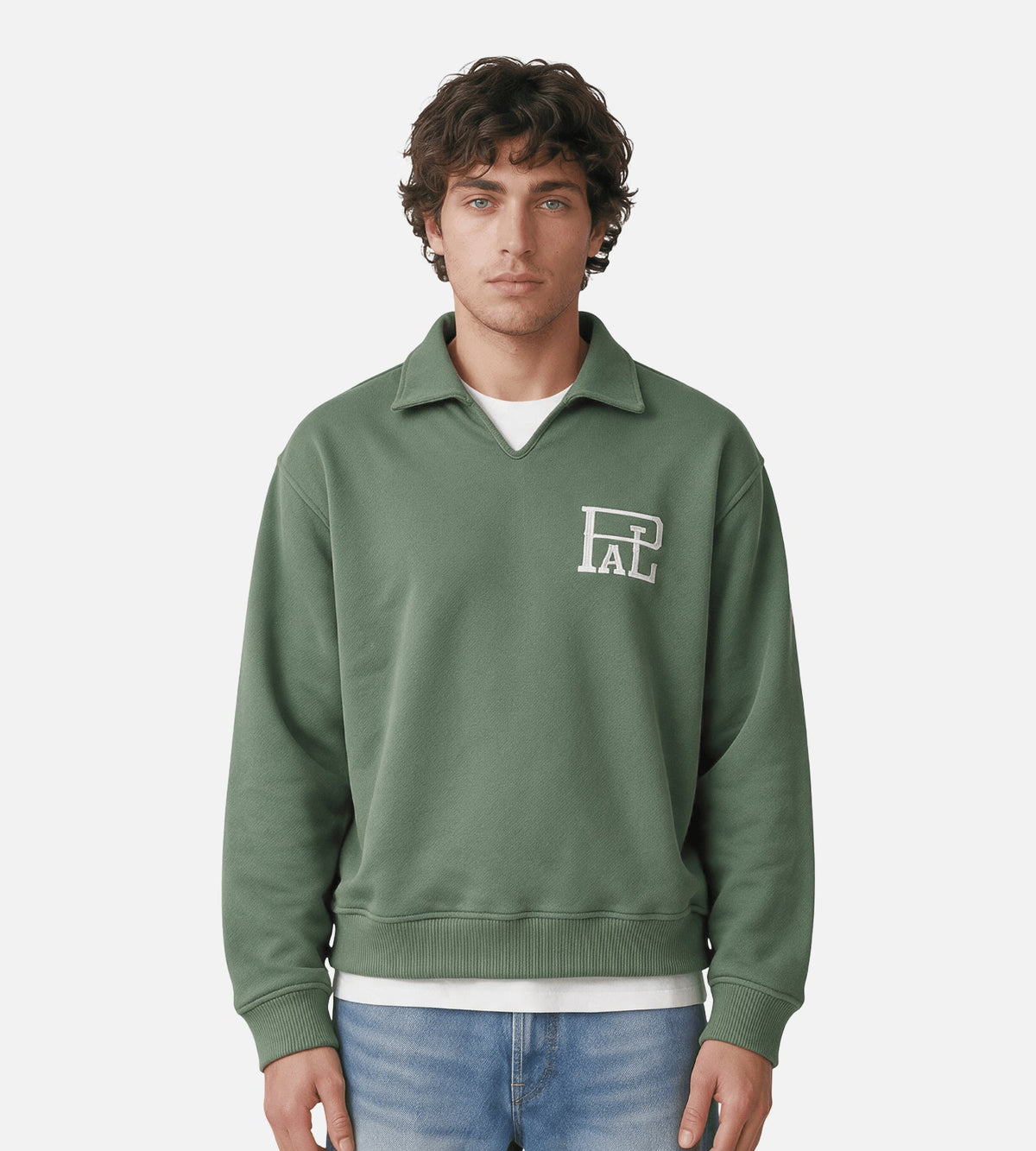 PAL Sporting Goods P&L Polo Sweatshirt Light Green