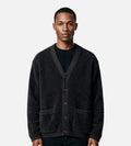 NN.07 Fleece Cardigan 60064 Deep Truffle