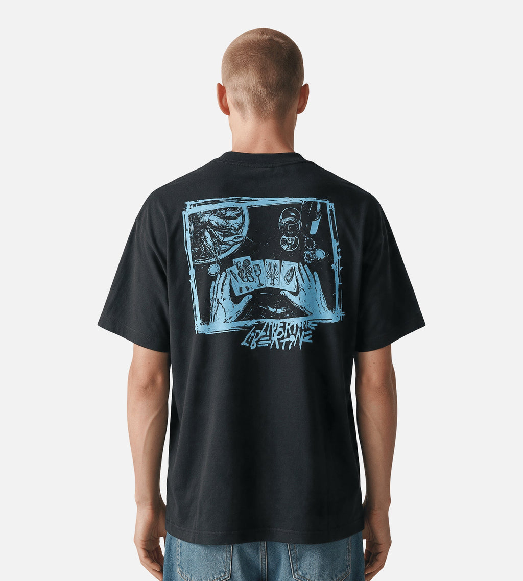 Libertine-Libertine Broke Poker Deck 3515 Tee Charcoal