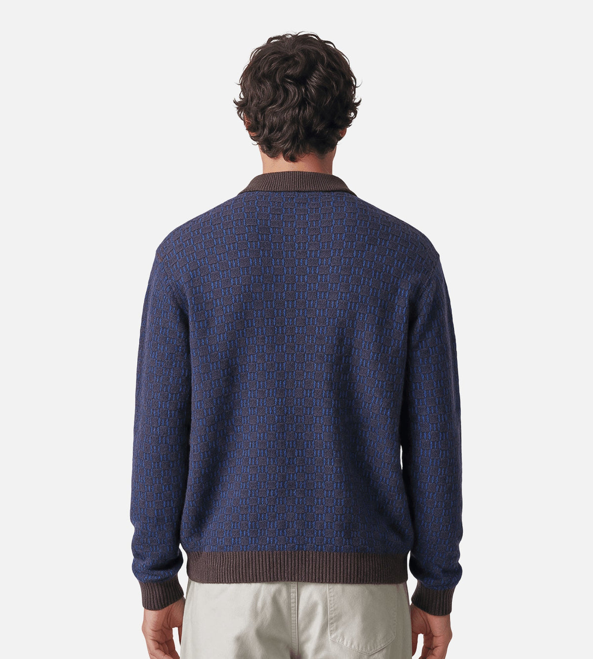 NN.07 Thor Polo Cardigan 60004 Deep Truffle