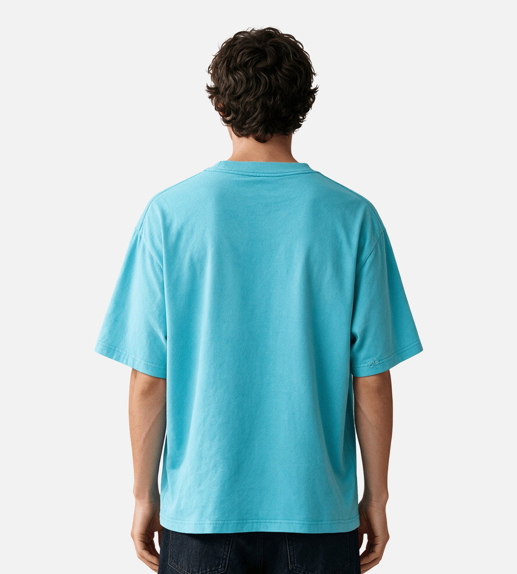 New Amsterdam Surf Association Worked Logo Tee Pool Blue Black