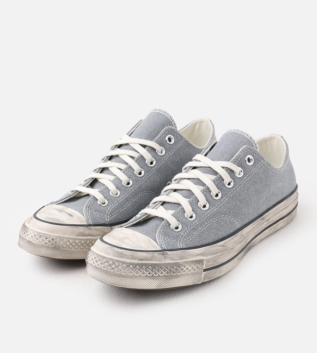 Converse Chuck 70 Low Washed Canvas Classic Grey Egret Black