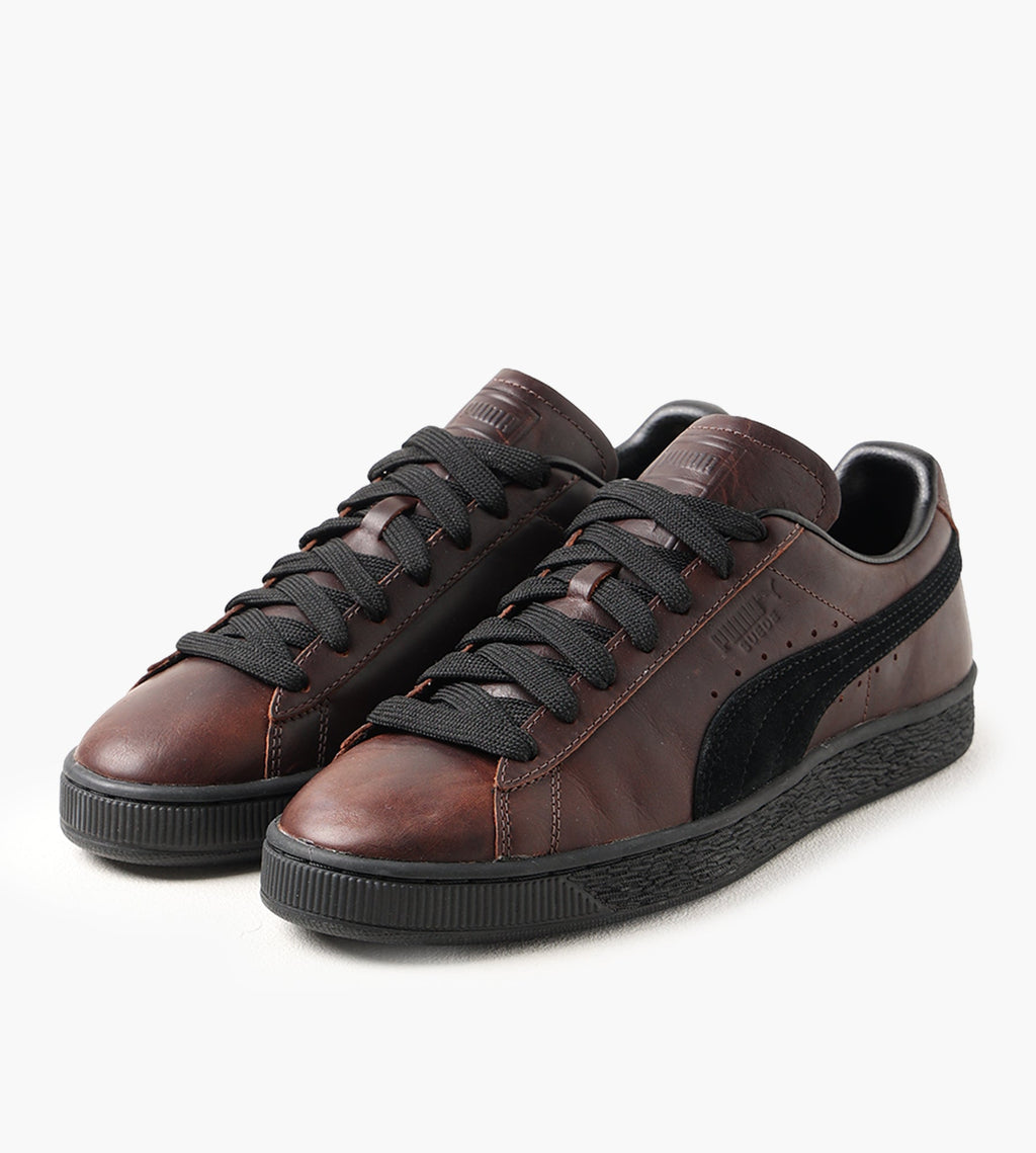 Puma Suede Dressed Leather Brown Puma Black