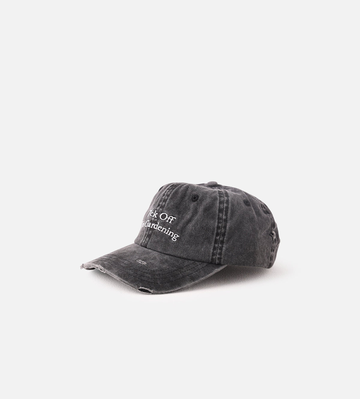 Bram's Fruit Distressed F*ck Off I'm Gardening Cap Washed Charcoal