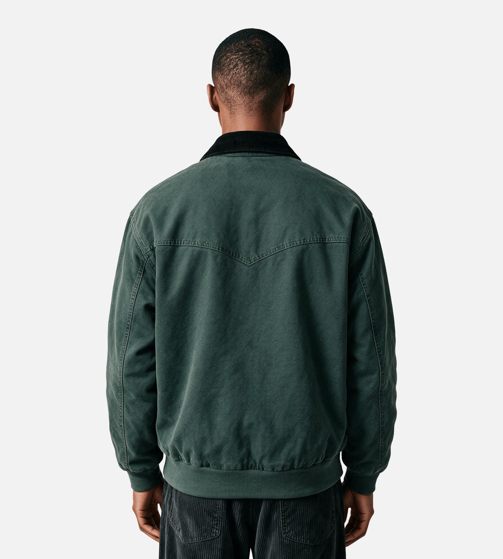Carhartt WIP OG Santa Fe Jacket Raven Black Stone Canvas