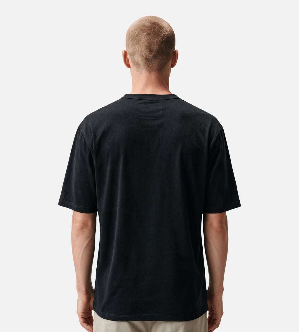 C.P. Company 30/2 Mercerized Jersey Twisted Pocket T-Shirt Black