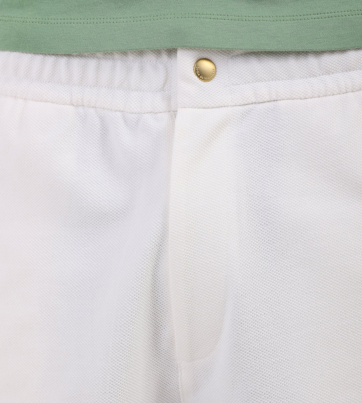 Drôle de Monsieur Short Piquè Brodè Off White