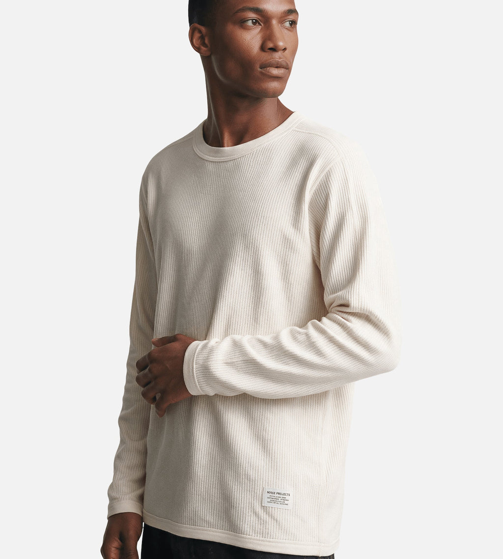 Norse Projects Stevns Cotton Hemp Military Rib Longsleeve Ecru