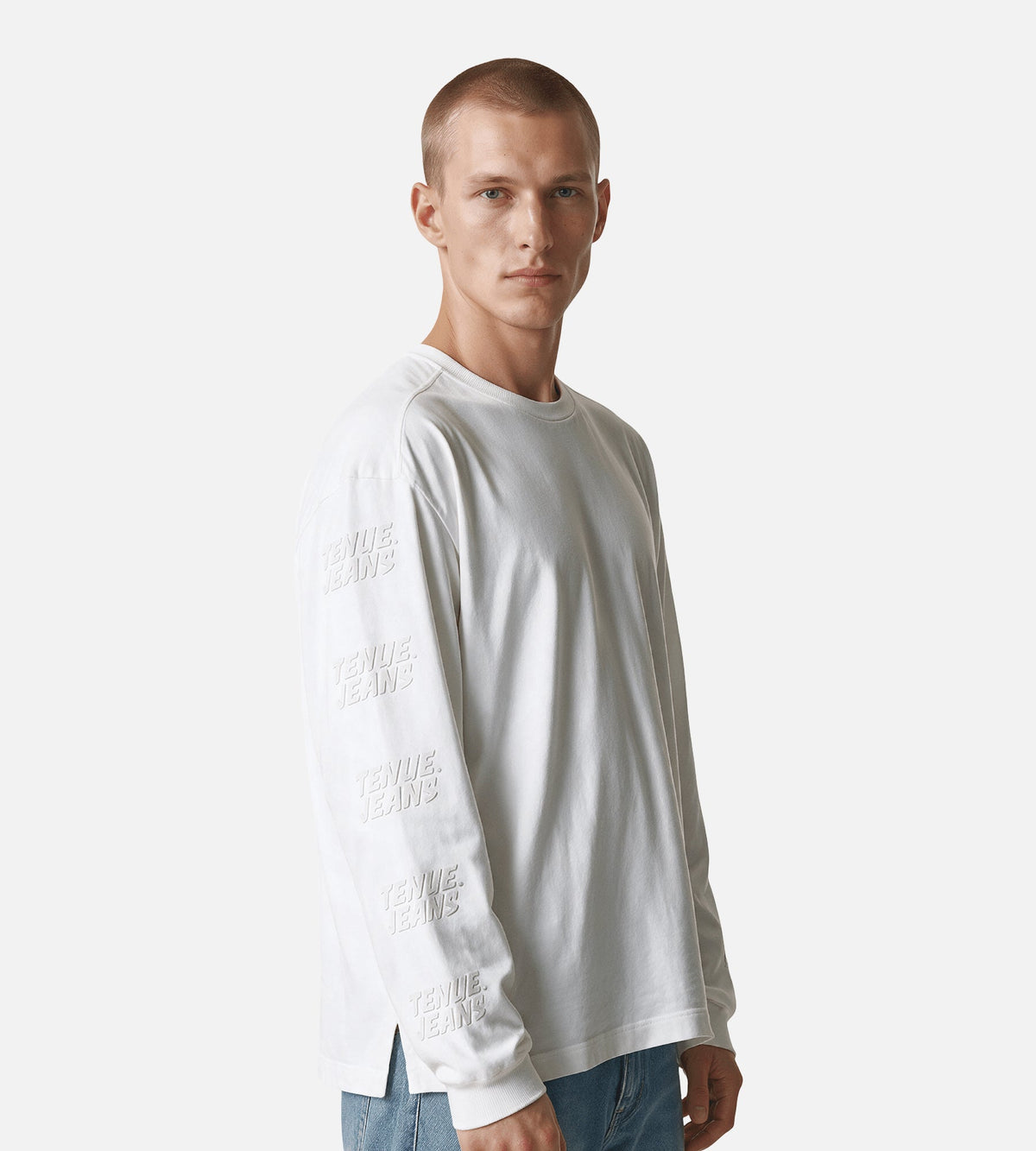 Tenue Brad Longsleeve Vintage White Print