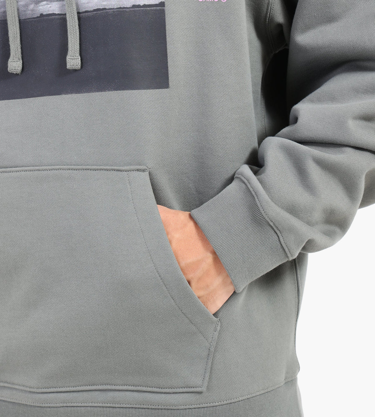 OAMC Peacemaker Loose Fit Hoodie Star Print Grey