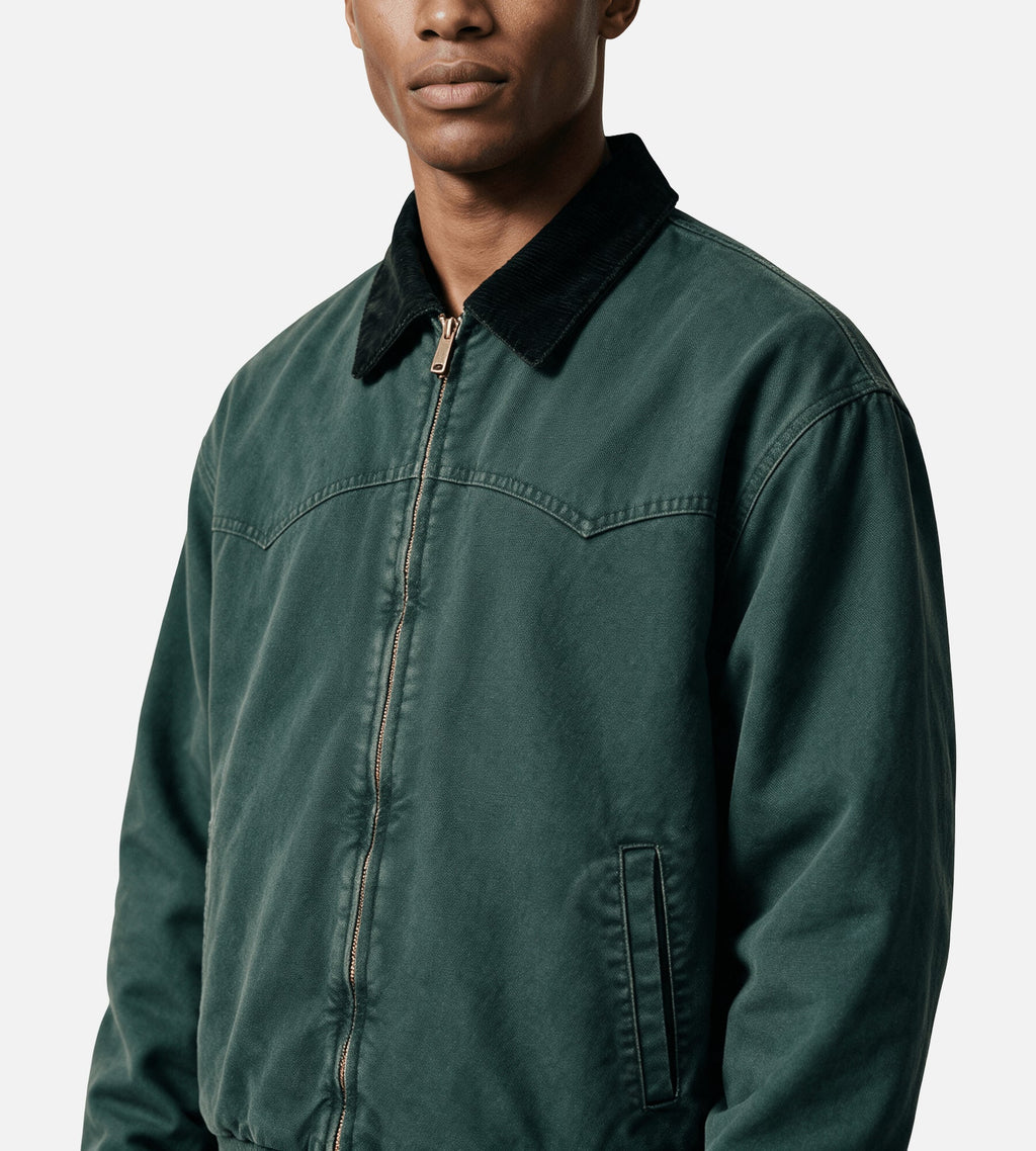 Carhartt WIP OG Santa Fe Jacket Raven Black Stone Canvas