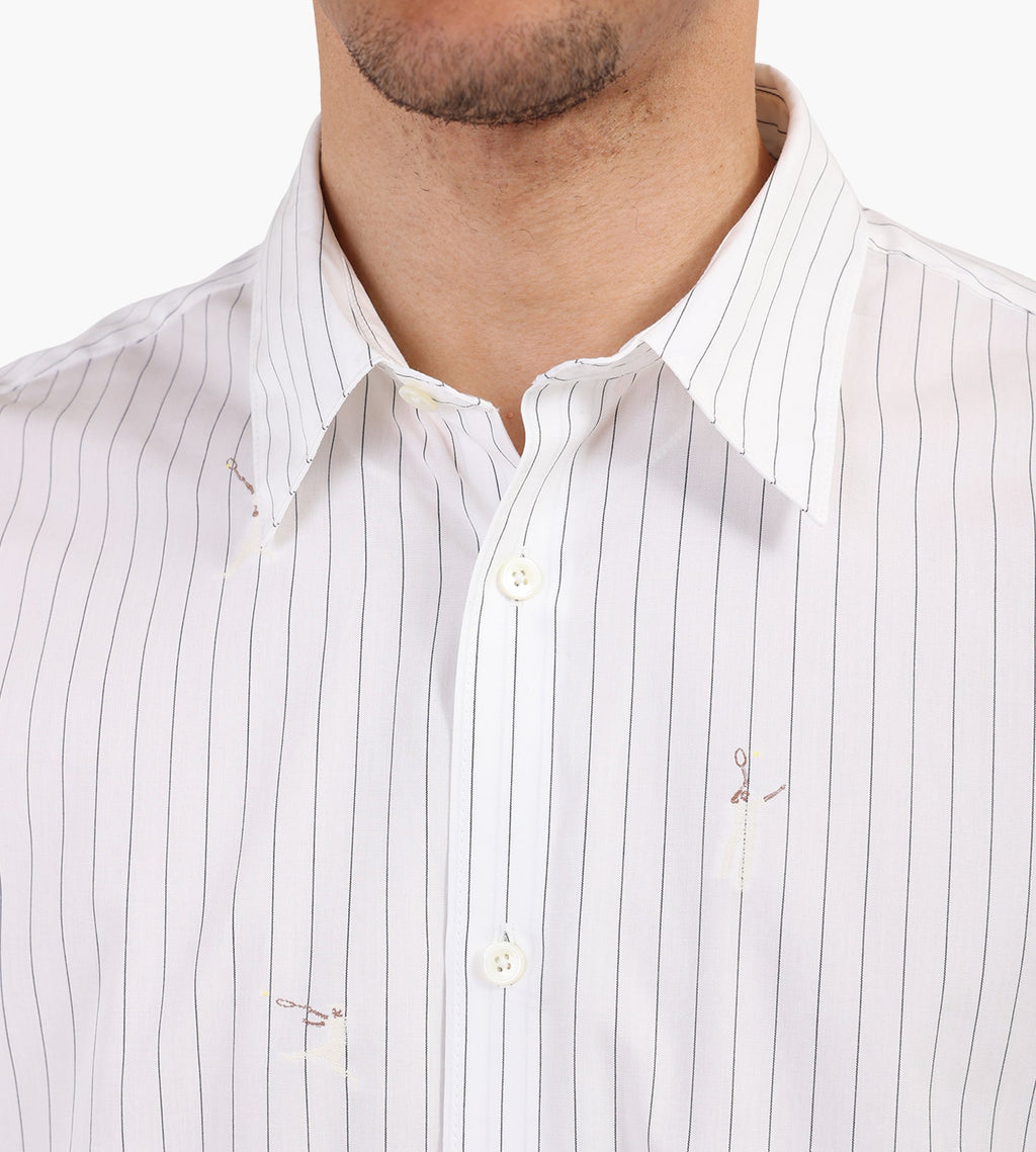Lacoste 1HC2 Long Sleeve Woven Shirt Flour