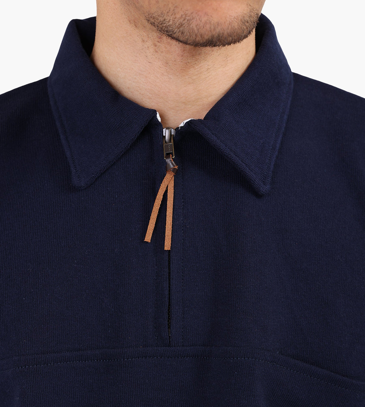 Café-Mountain Quarter Zip Heavy Sweat Navy
