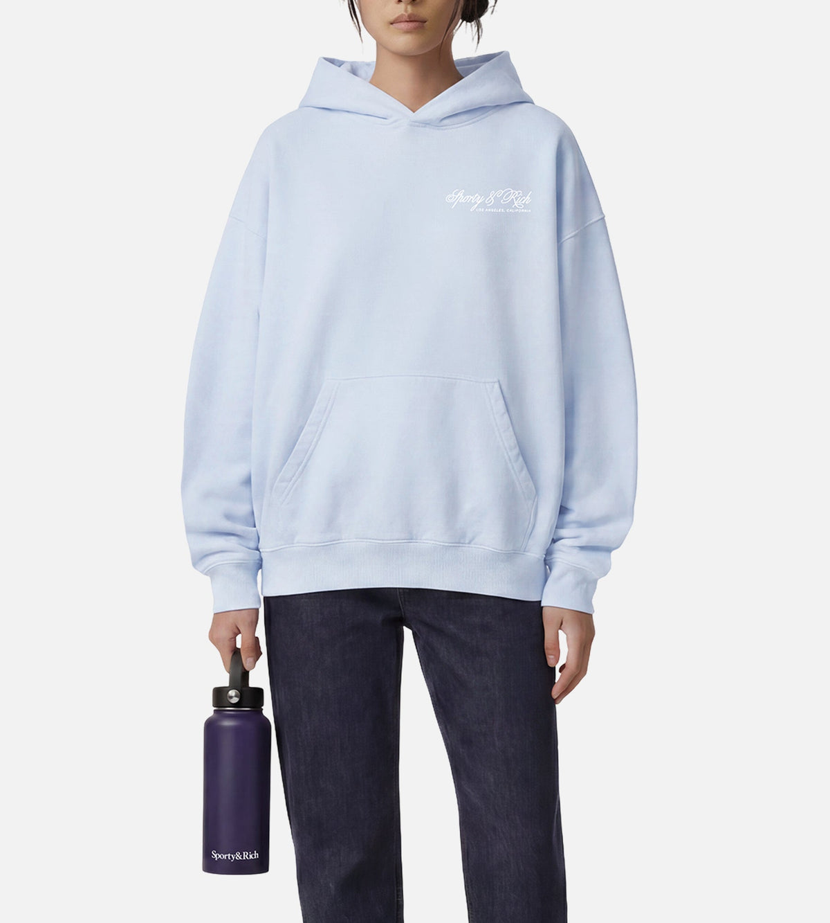 Sporty & Rich International Hoodie Mist