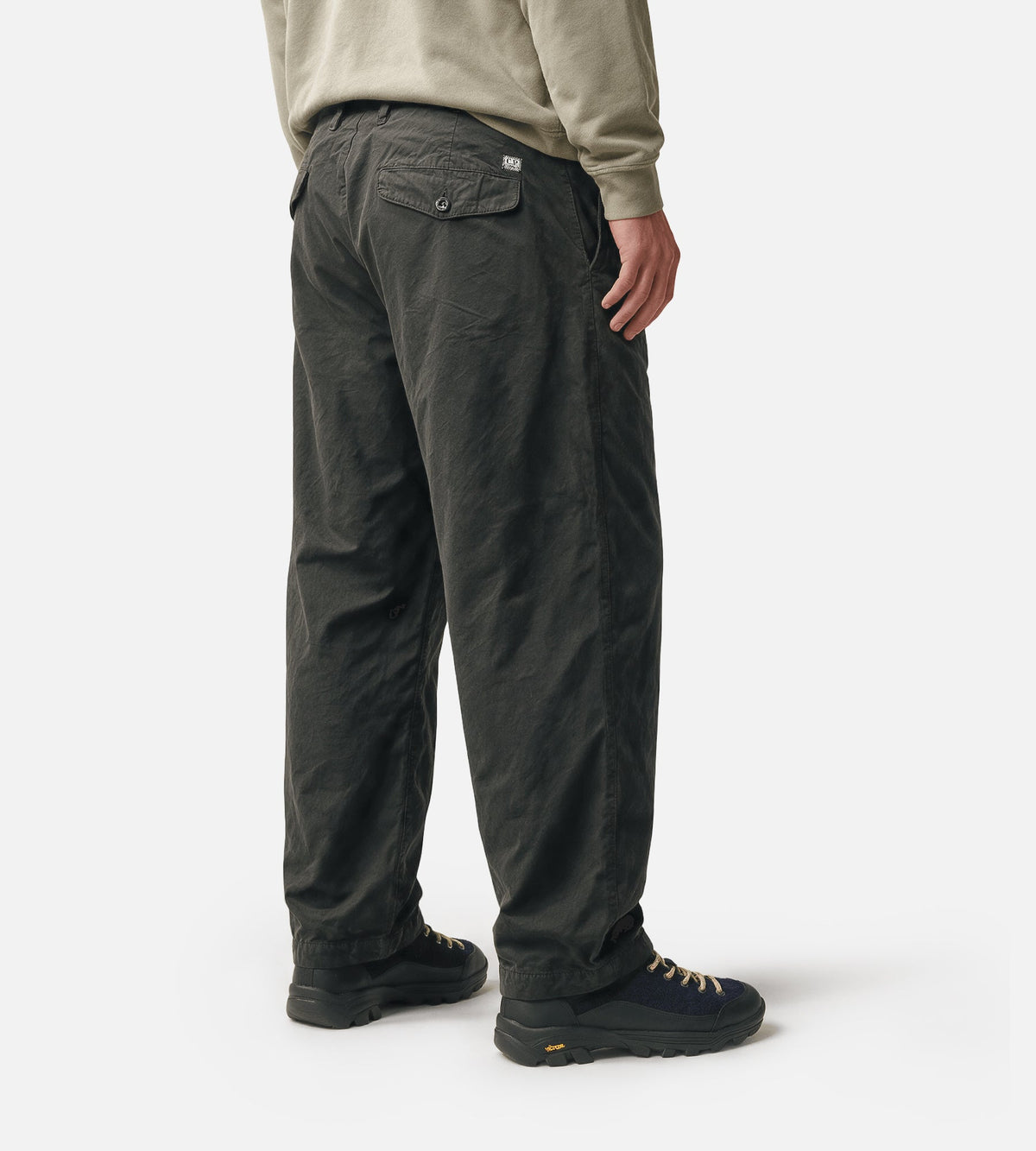 C.P. Company Micro-Reps Boxy Pleats Cargo Pants Raven
