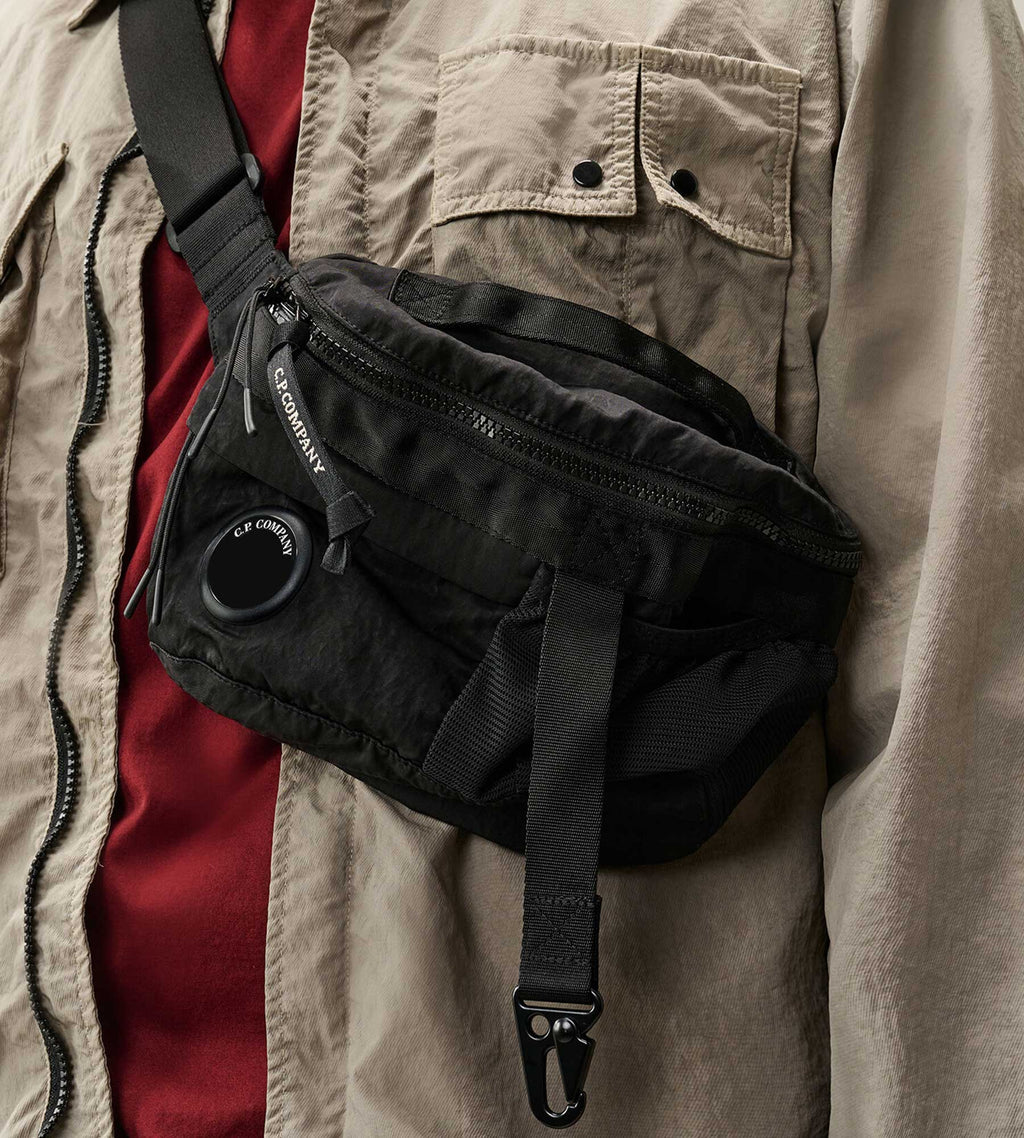 C.P. Company Nylon B Lens Mini Waist Bag Black