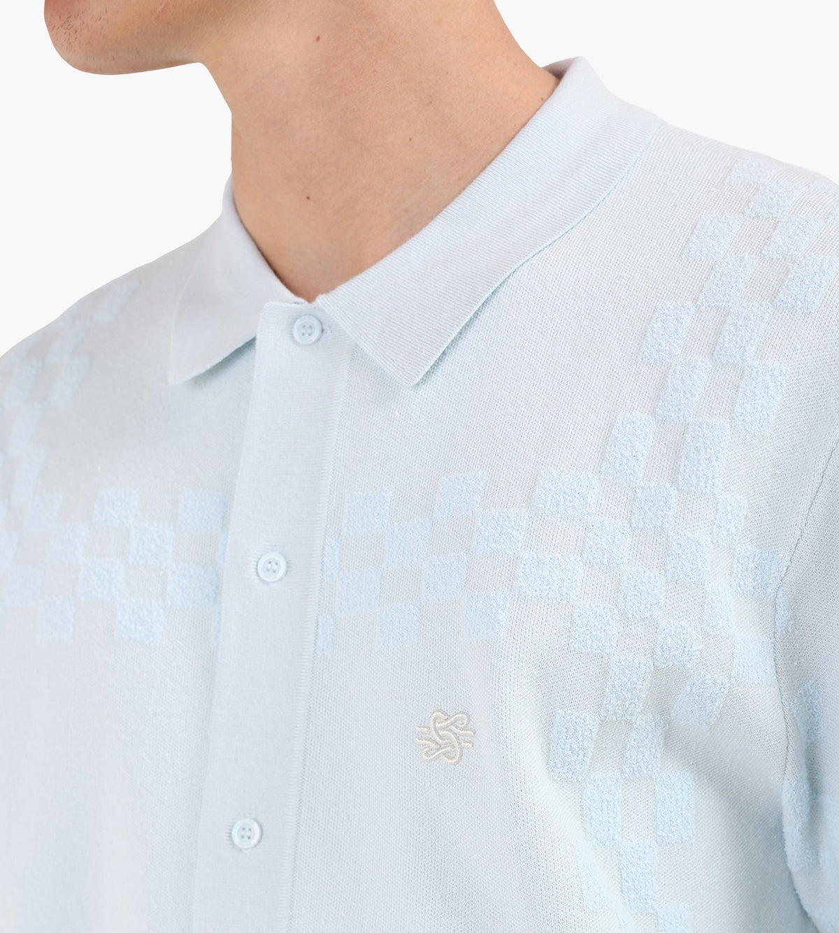 Filling Pieces Knit Resort Shirt Skyway