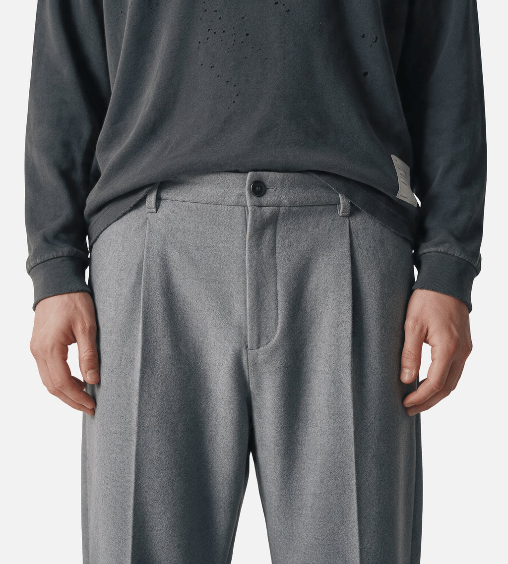 OLAF Regular Pleated Pant Sharkskin