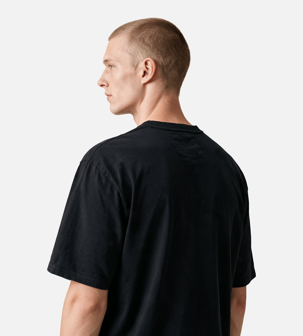 C.P. Company 30/2 Mercerized Jersey Twisted Pocket T-Shirt Black