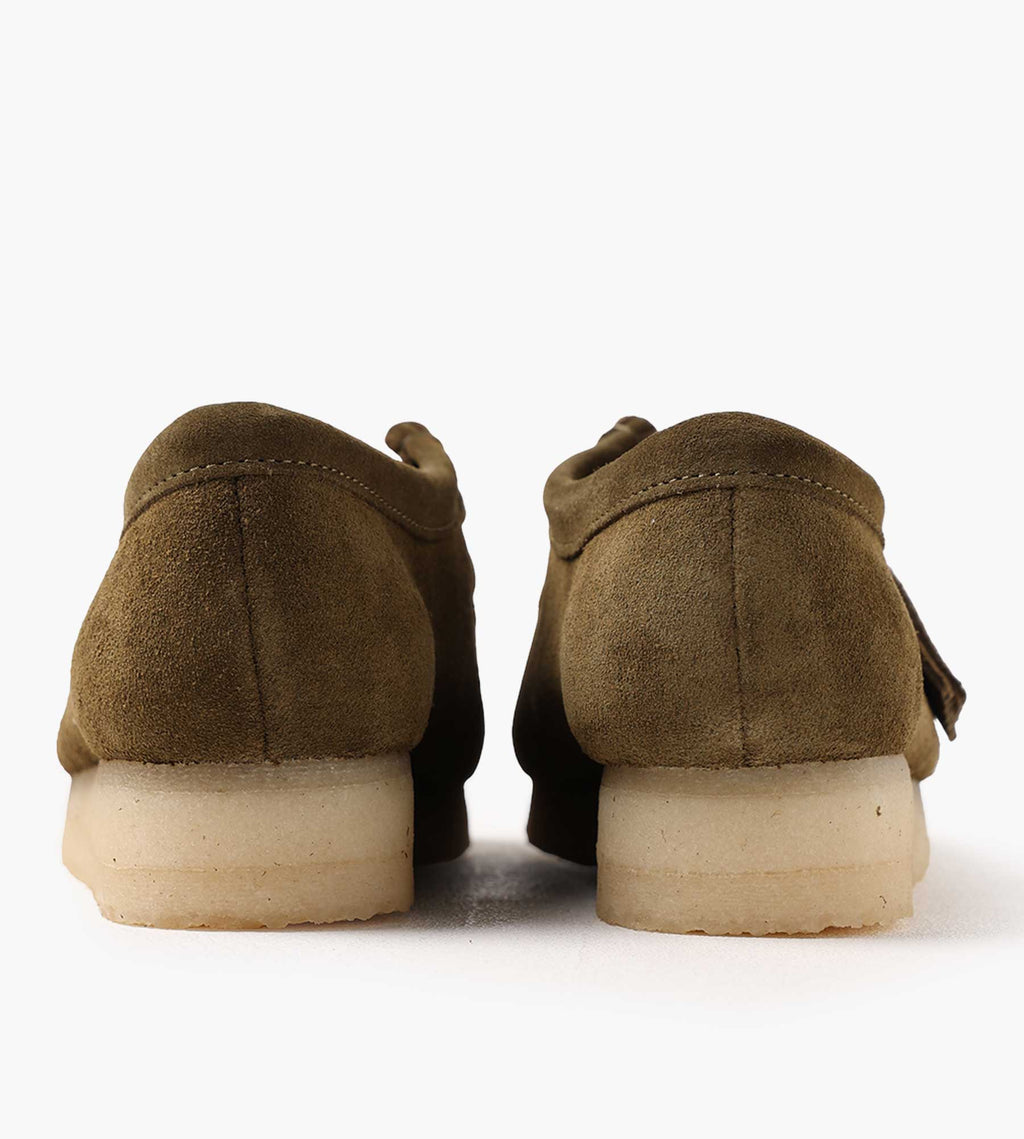 Clarks Originals Wallabee. Olive Suede