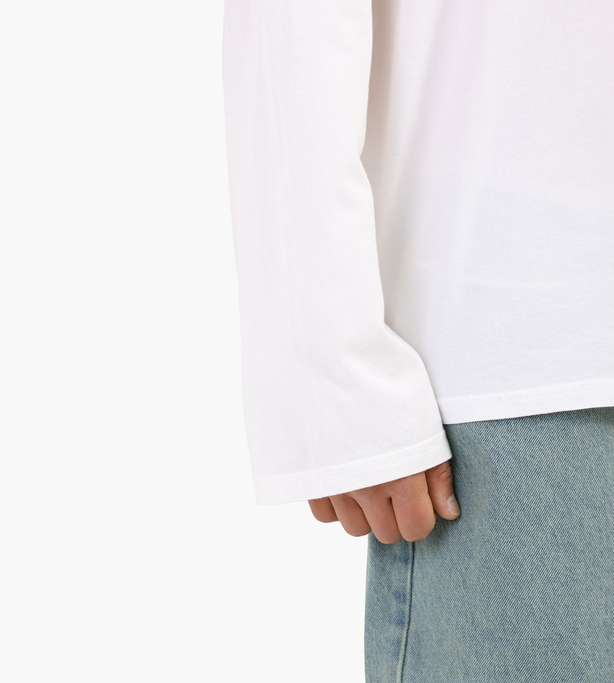 New Amsterdam Surf Association Shaper Longsleeve Overdyed White