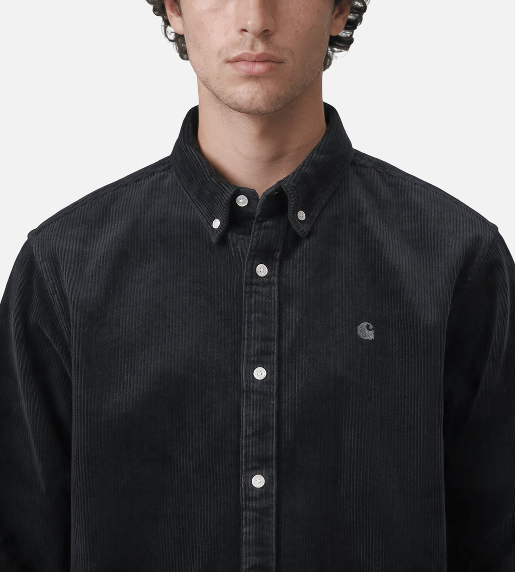 Carhartt WIP Long Sleeve Madison Cord Shirt Soot