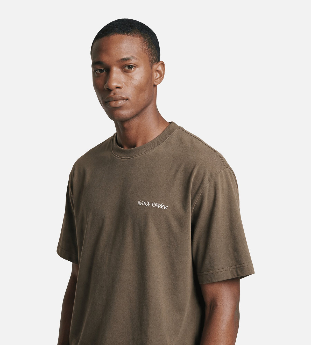 Daily Paper Wish Plant Shield T-Shirt Stone Gray