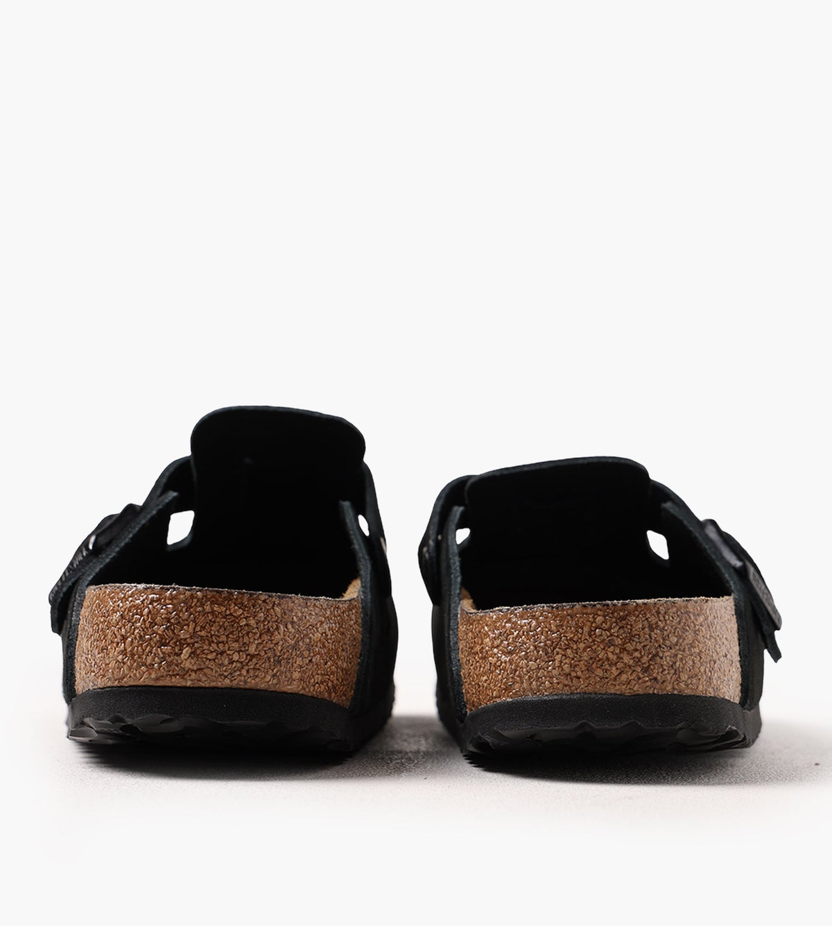 Birkenstock Boston Soft Footbed Suede Leather Black