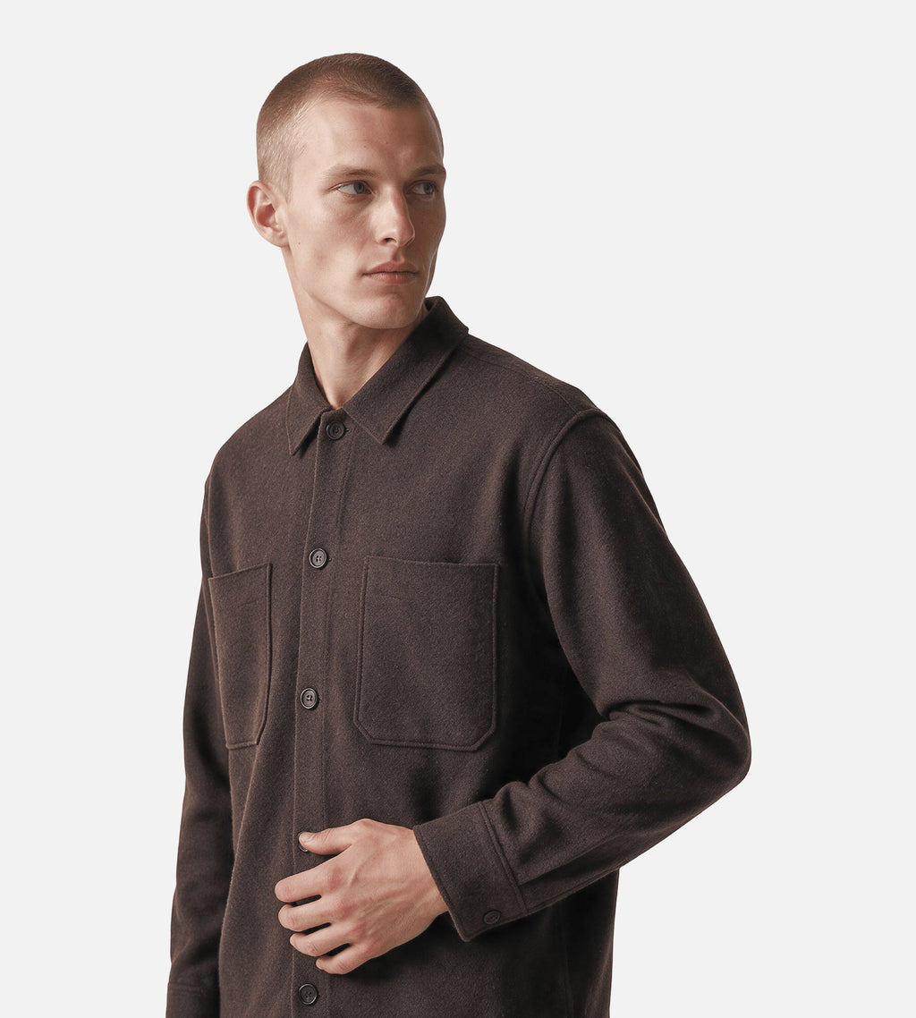 NN.07 Jonas 6398 Overshirt Deep Truffle
