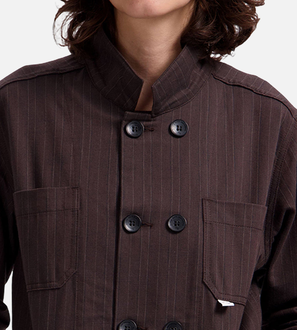 BONNE Bonne Jacket Brown Pinstripe