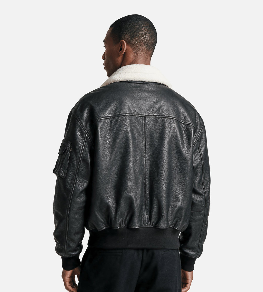 Alpha Industries B-15 Leather UV Black