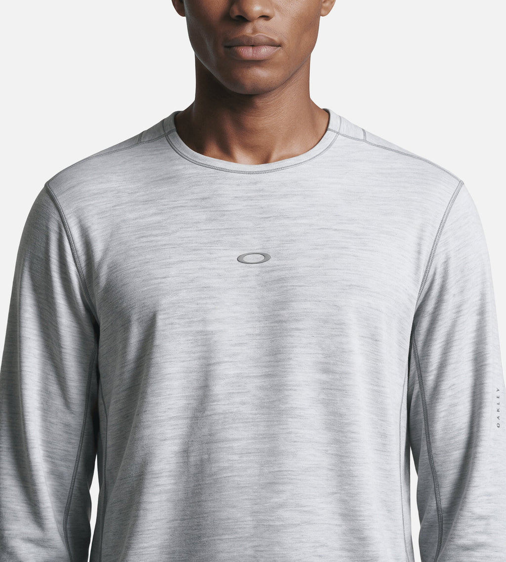 Oakley Spruce Wool LS Base Layer Cement Melange