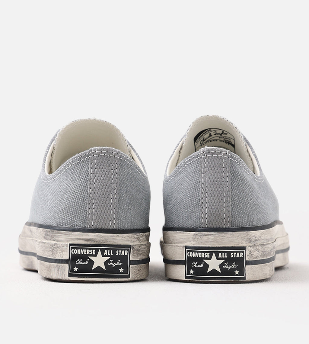 Converse Chuck 70 Low Washed Canvas Classic Grey Egret Black