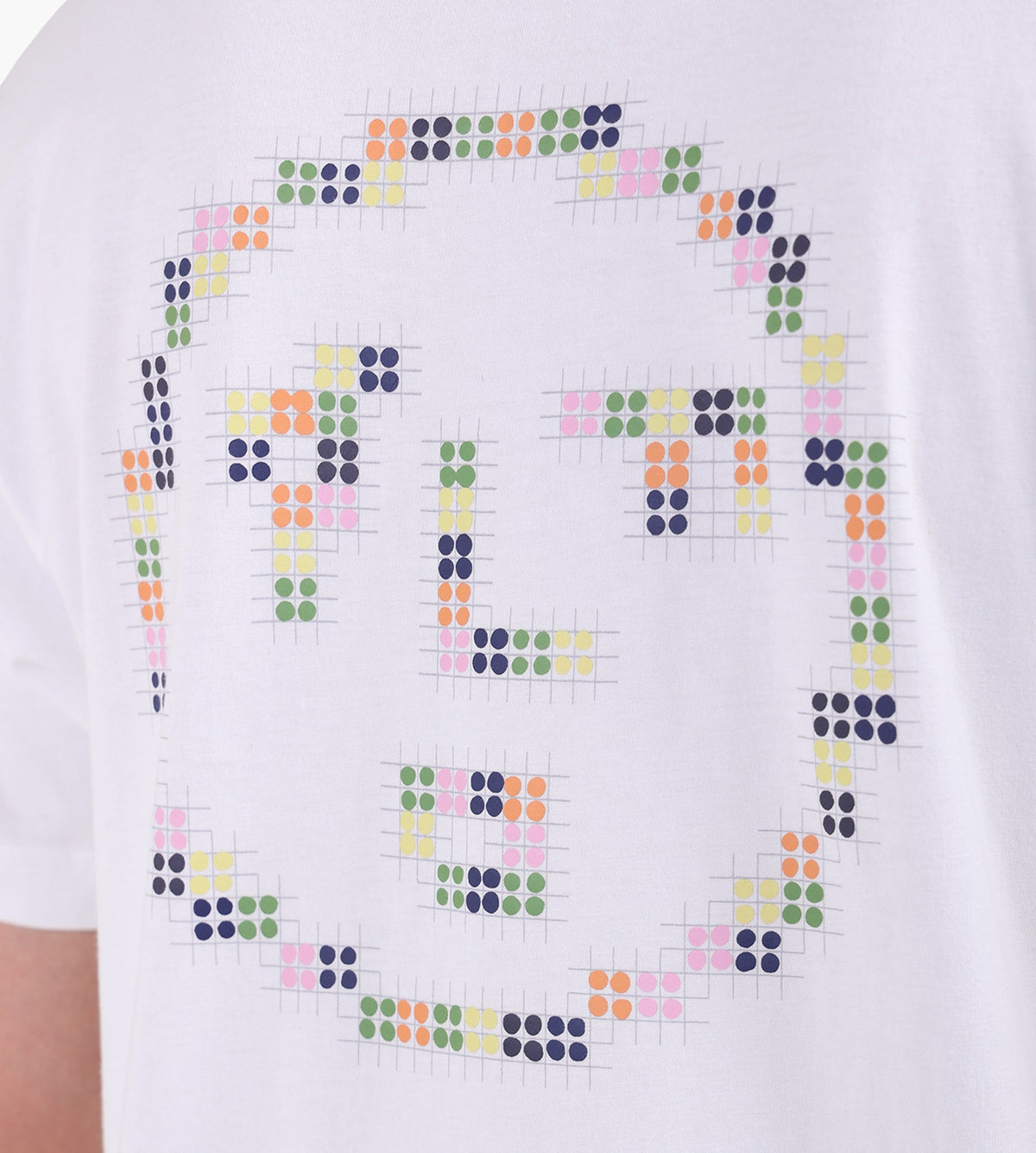 OLAF Dotted Face Tee Optical White
