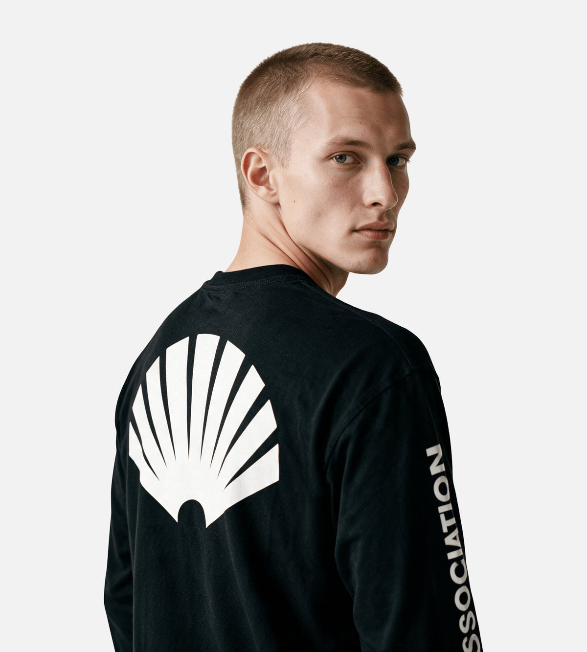 New Amsterdam Surf Association F26 Logo Longsleeve Black White