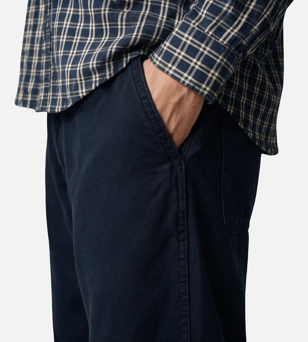 Norse Projects Vivestad Broken Twill Wide Chino Dark Navy