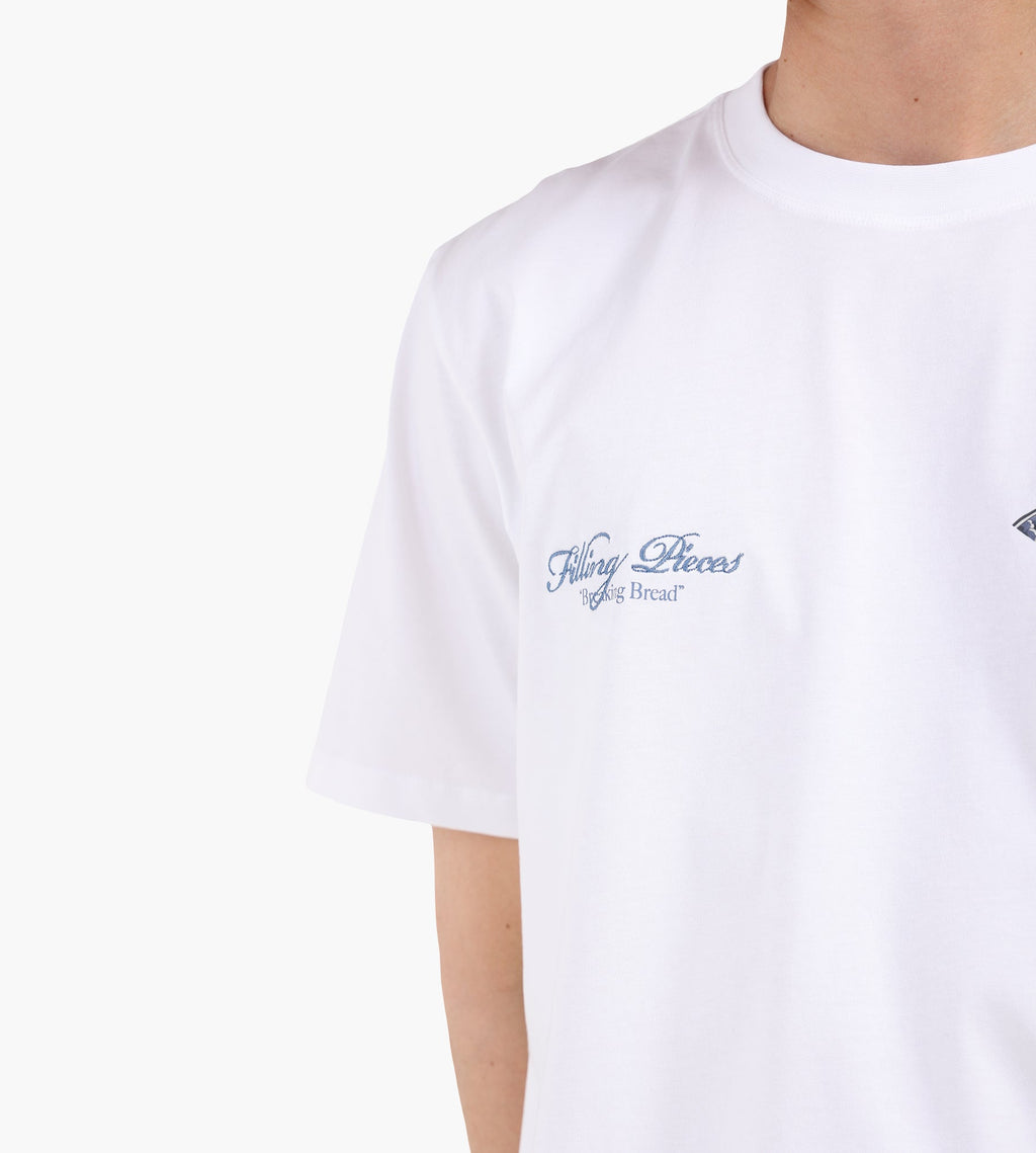 Filling Pieces T-shirt Broken Plate White