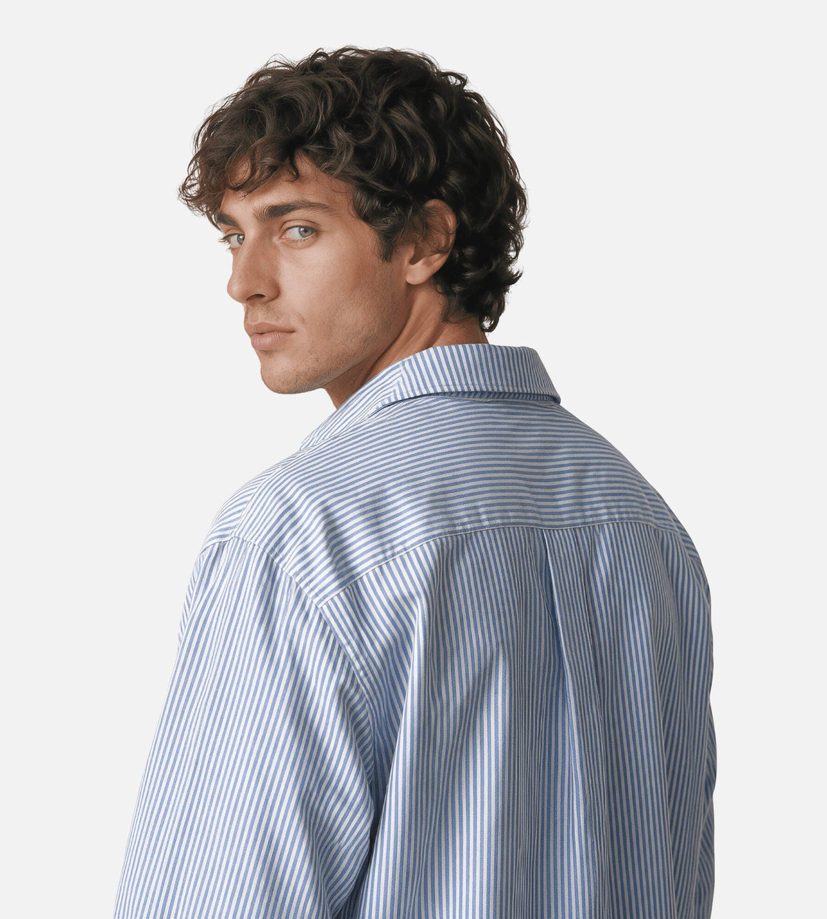 Arte Antwerp Striped Gallery Shirt Blue