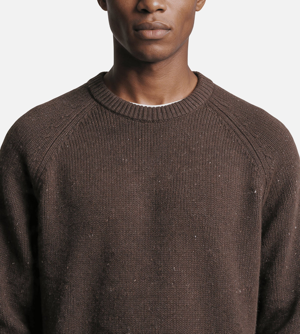 Carhartt WIP Anglistic Sweaterer Speckled Tobacco