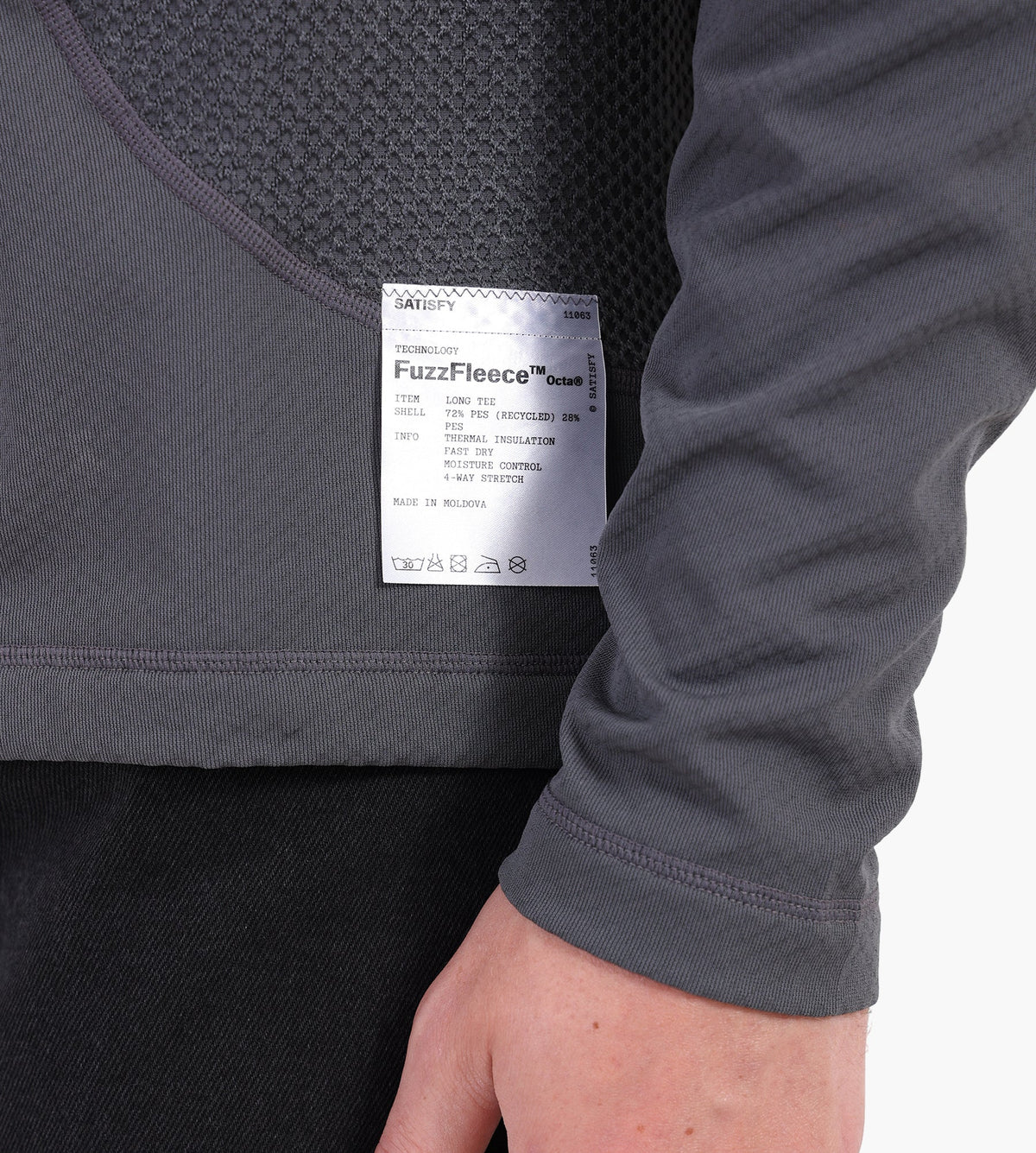 Satisfy FuzzFleece Octa Long Tee Dark Shadow
