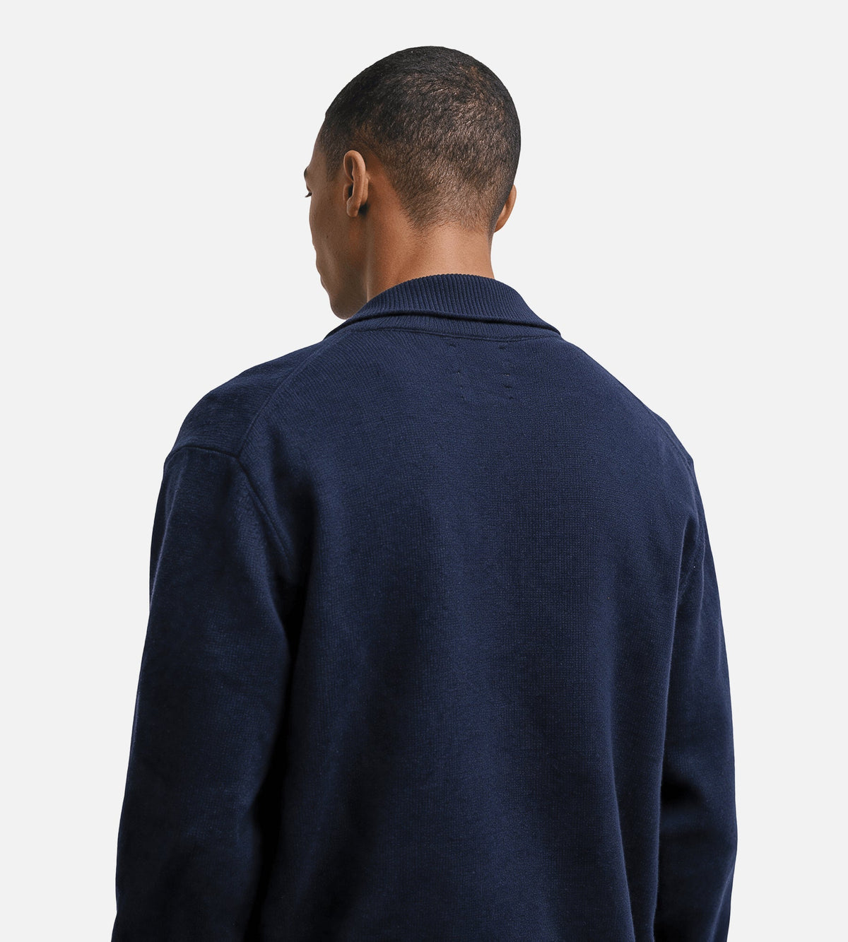 Norse Projects Aldrup Lambswool Cardigan Dark Navy