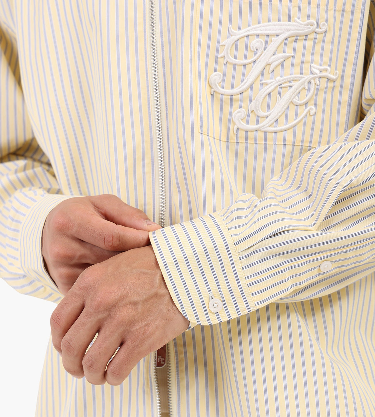 Filling Pieces Zip Shirt Sauterne