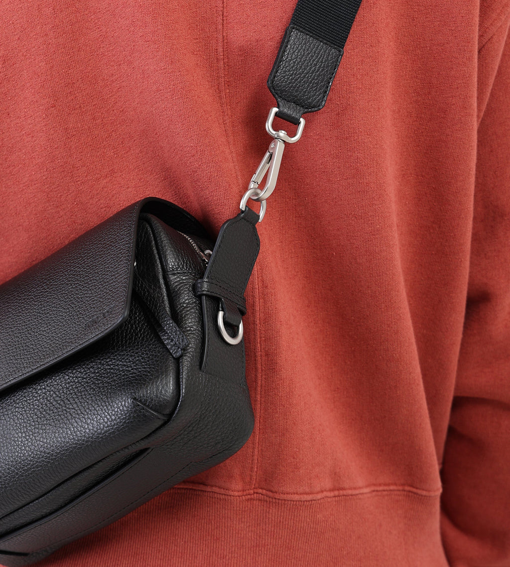 NN.07 Port Small Leather Satchel 90023 Black