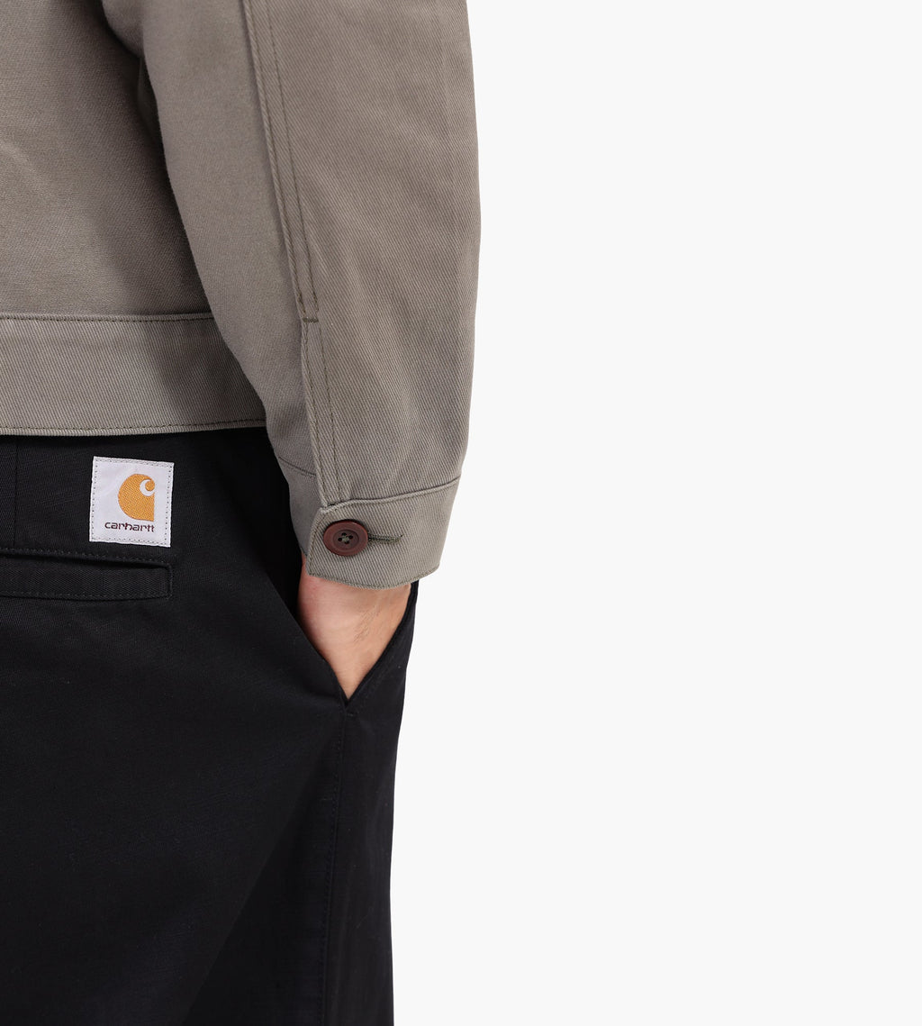 Café-Mountain Reverse Panel Workers Jacket Washed Moss